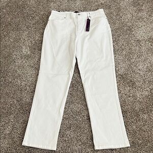 Gloria Vanderbilt Women's High Rise White Jeans